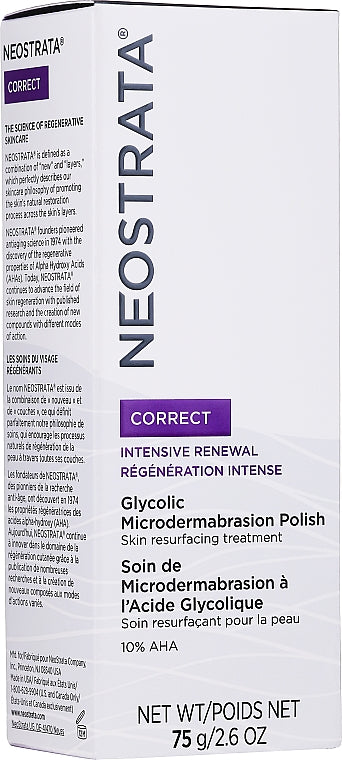 Smoothing Face Peeling
Neostrata Correct Glycolic Microdermabrasion Polish