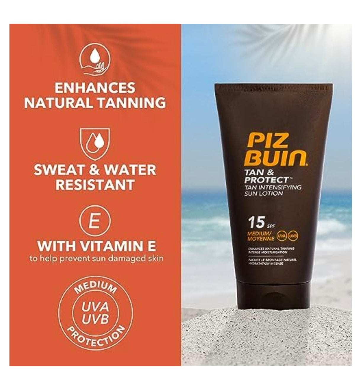 Piz Buin Tan & Protect Tan Intensifying Sun Lotion SPF 15