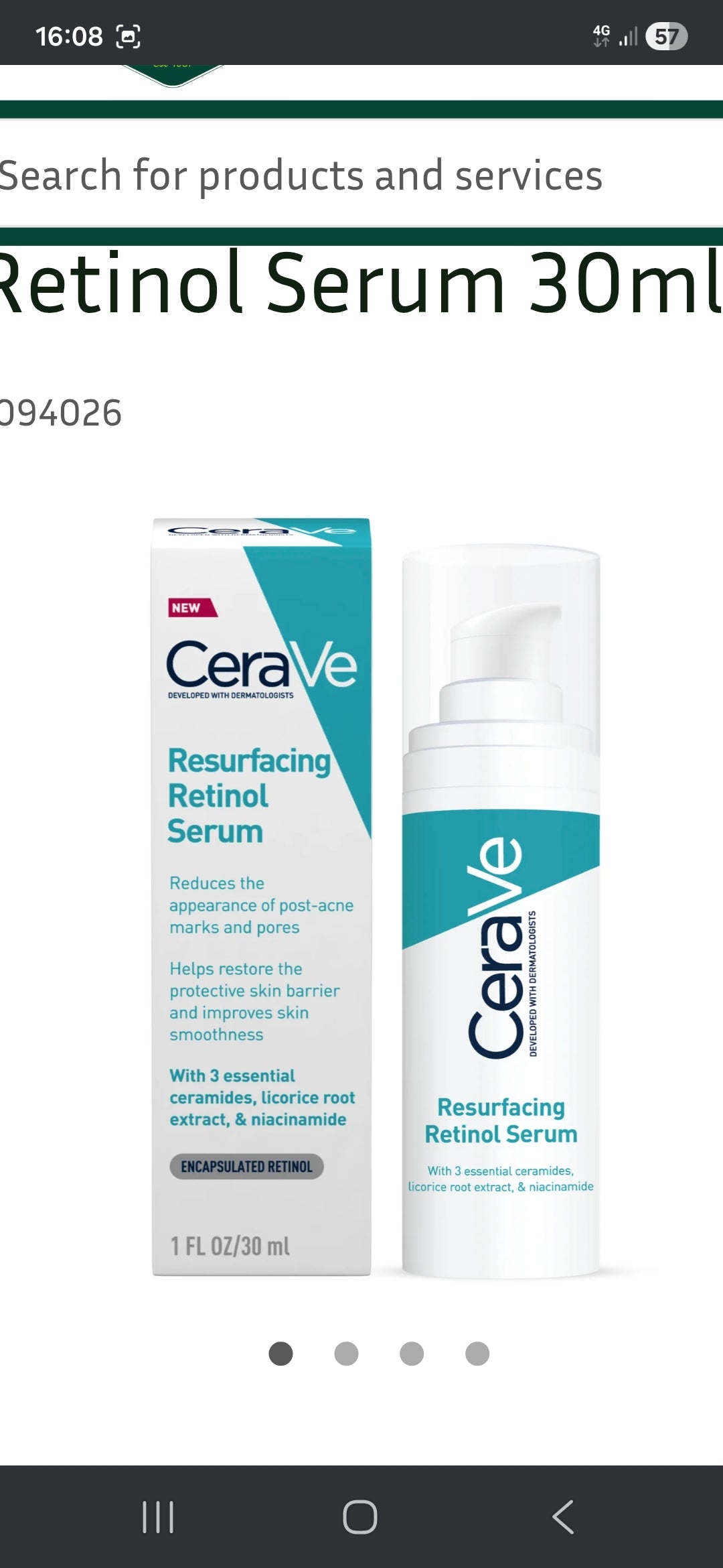 Cerave resurfacing retinol serum
