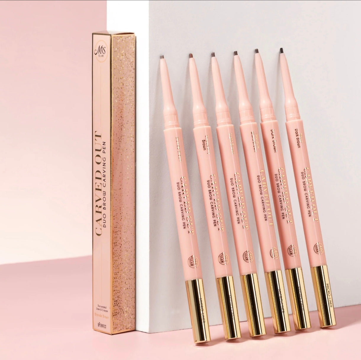 Mrs Glam Carved Out Duo Brow Carving pen