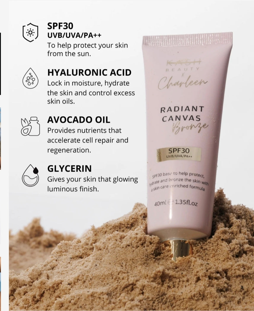 Kash beauty radiant canvas bronze SPF 30