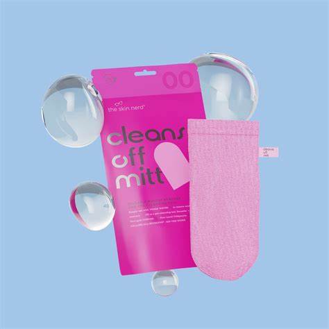 The Skin Nerd - Cleanse Off Mitt - Pink