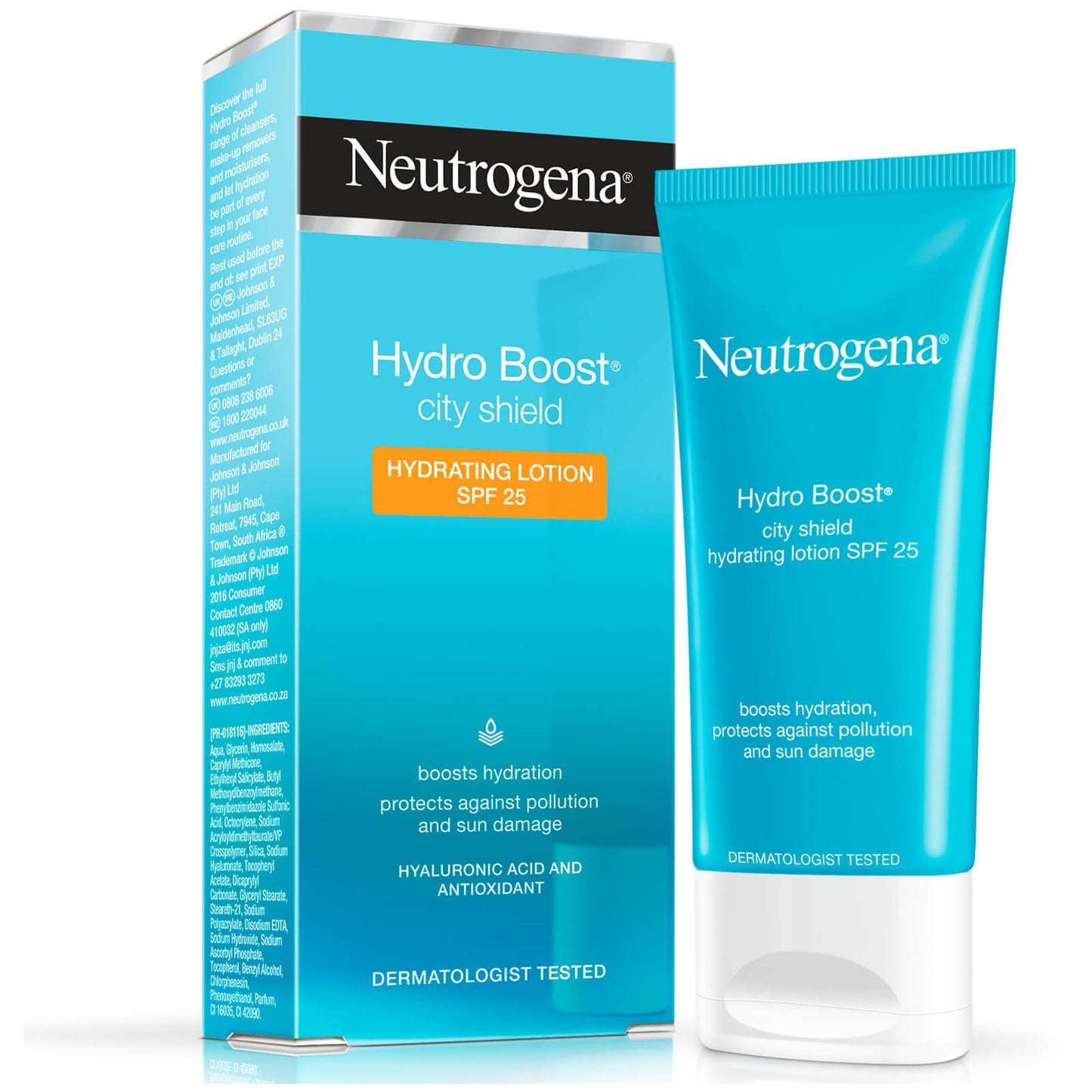 Neutrogena Hydro Boost City Shield SPF25 Moisturiser and Facial Sunscreen 50ml