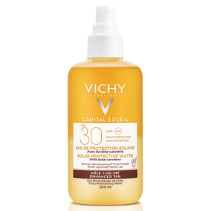 Vichy - Solar Protective Water with Beta-Carotene - Tan Enhancing Spf30 (200ml)