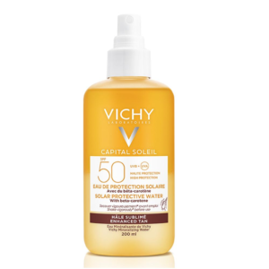 Vichy - Solar Protective Water with Beta-Carotene - Tan Enhancing Spf50 (200ml)