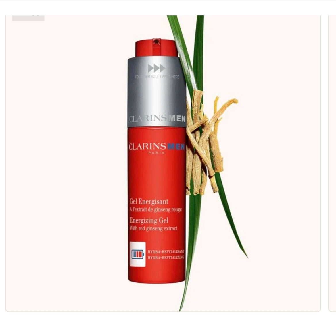 CLARINS MEN ENERGIZING GEL WITH GINSENG