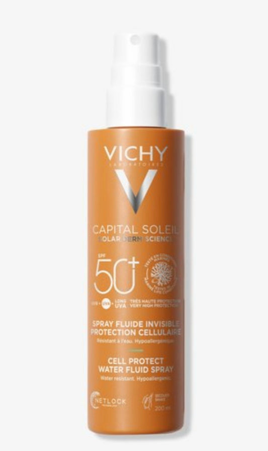 VICHY Capital Soleil SPF 50 cell protect invisible water fluid spray