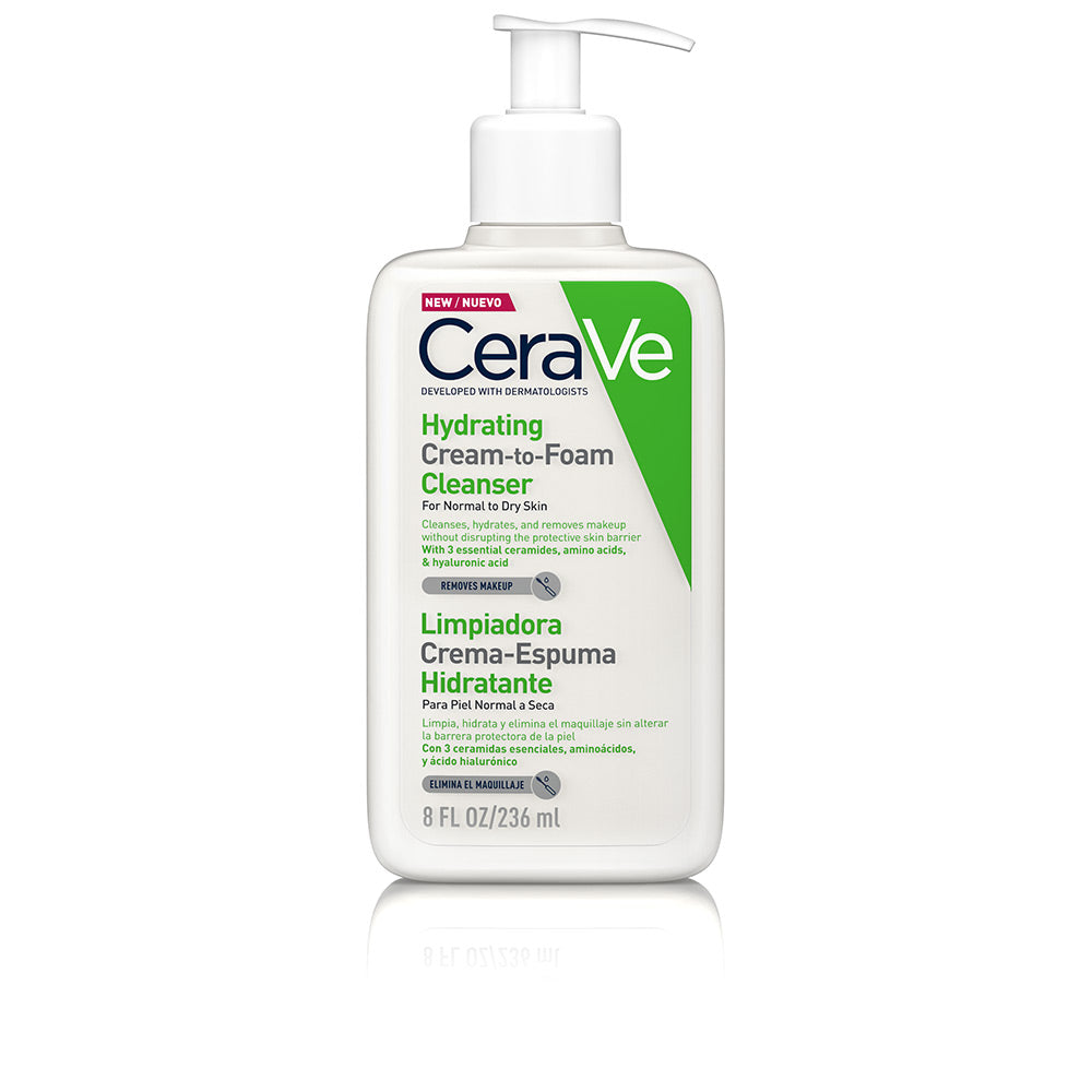 CeraVe - Hydrating Cream-To-Foam Cleanser - For Normal To Dry Skin (236ml)