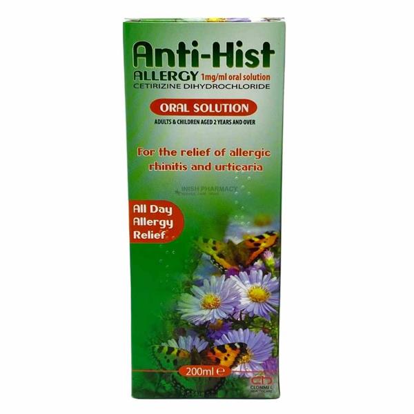 Anti-Hist Allergy 1mg/ml Oral Solution (200ml)