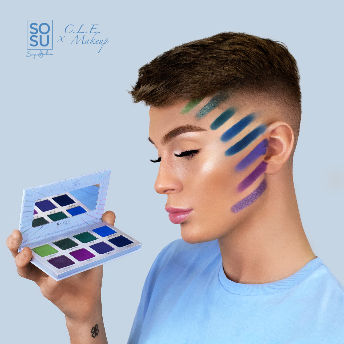SOSU - C.L.E Makeup - Azure Allure Eyeshadow Palette